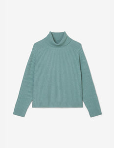 Ribbed Polo Neck Jumper